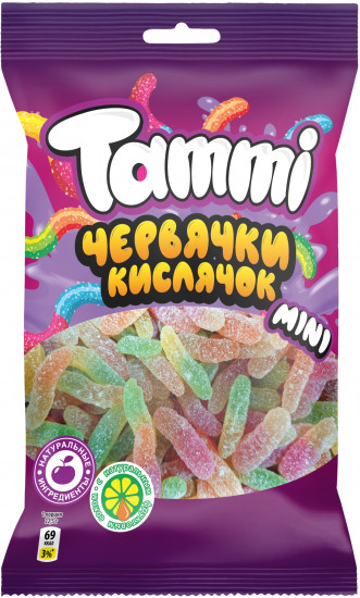 Мармелад жевательный «Червячки Кислячки»