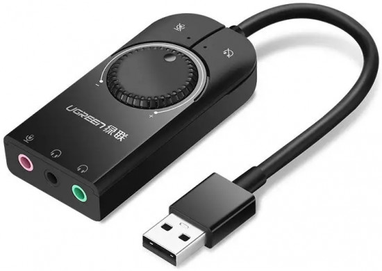 Конвертер Ugreen USB 2.0 на Audio Stereo CM129