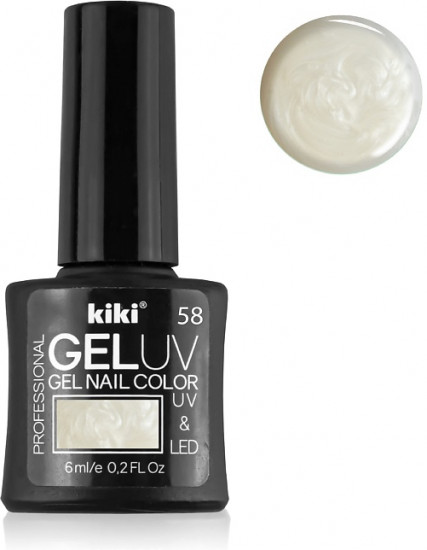 Гель-лак для ногтей «Gel Uv & Led», оттенок 58 Белый жемчуг