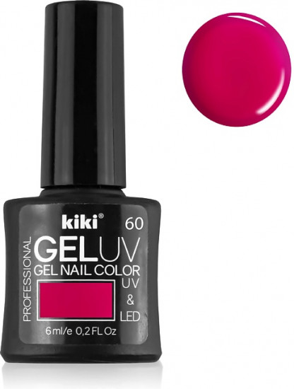 Гель-лак для ногтей «Gel Uv & Led», оттенок 60 Сочная малина
