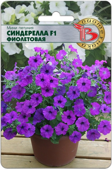 Семена петунии «Мини Синдерелла F1 Фиолетовая»