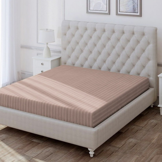 Простыня на резинке «Beige»
