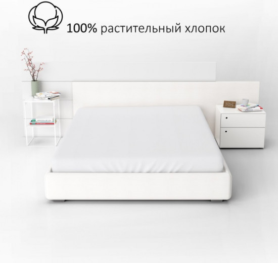 Простыня на резинке «Bianco»