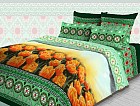 Комплект постельного белья «Каскад тюльпанов» (арт. 4202, евро, бязь, 2 наволочки 70х70)