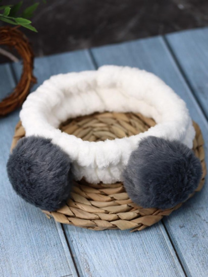 Повязка на голову «Panda gray»