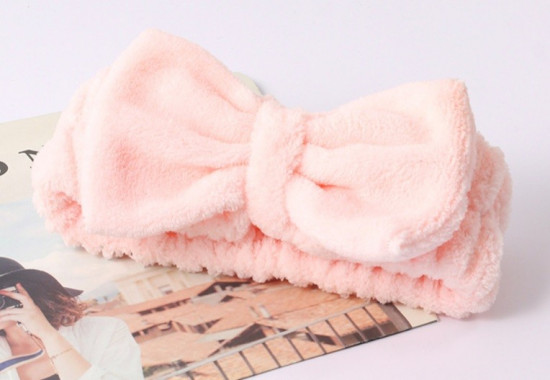 Повязка на голову «Bow pink»