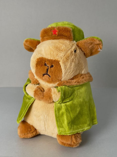Игрушка мягкая «Capybara soldier»