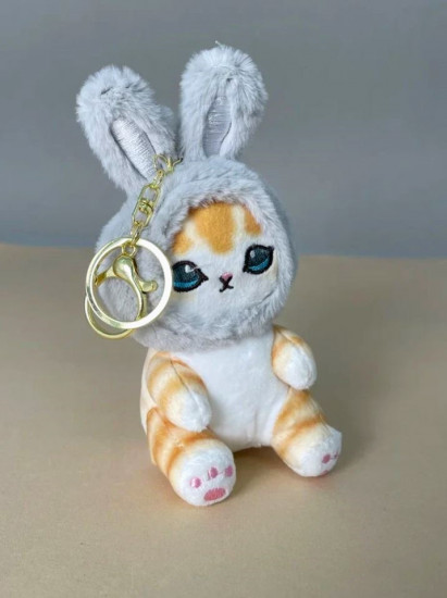 Игрушка-брелок мягкая «Cat hare hat»