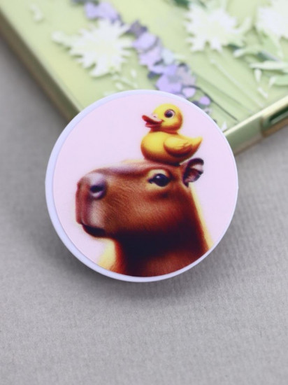 Попсокет «Capybara duck»