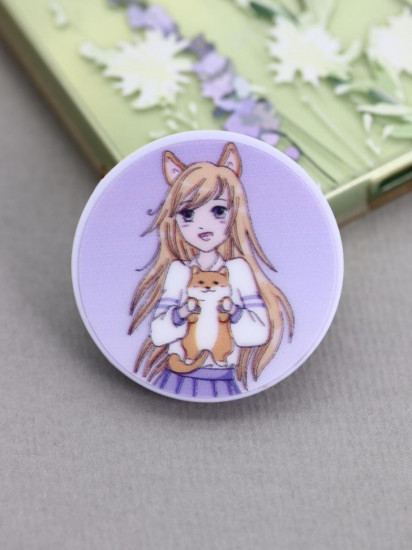 Попсокет «Anume girl and foxy»
