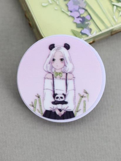Попсокет «Anume girl and panda»