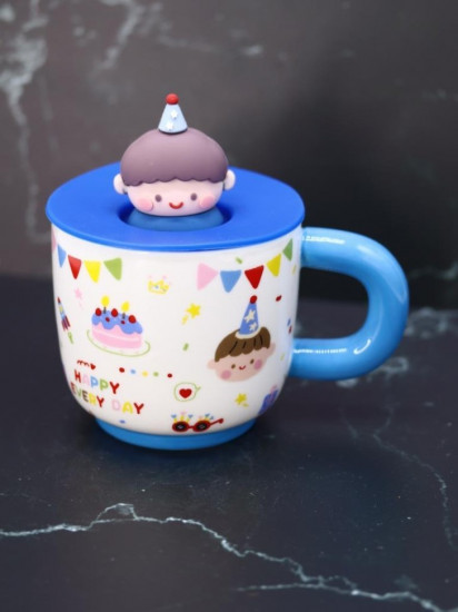 Кружка с крышкой «Birthday party»