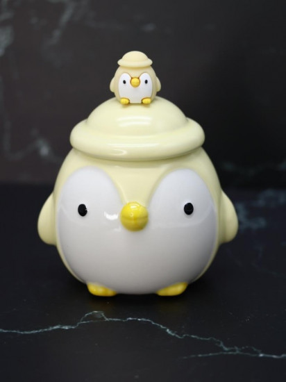 Кружка с крышкой и ложкой «Little penguin»