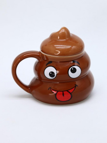 Кружка с крышкой«Goofy poop»