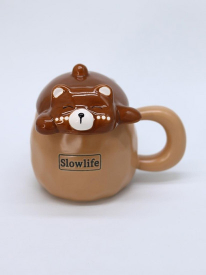 Кружка с крышкой «Slow life»