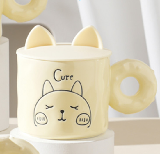 Кружка с крышкой «Kitty cure»
