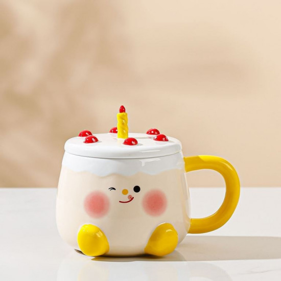 Кружка с крышкой «Funny cake»