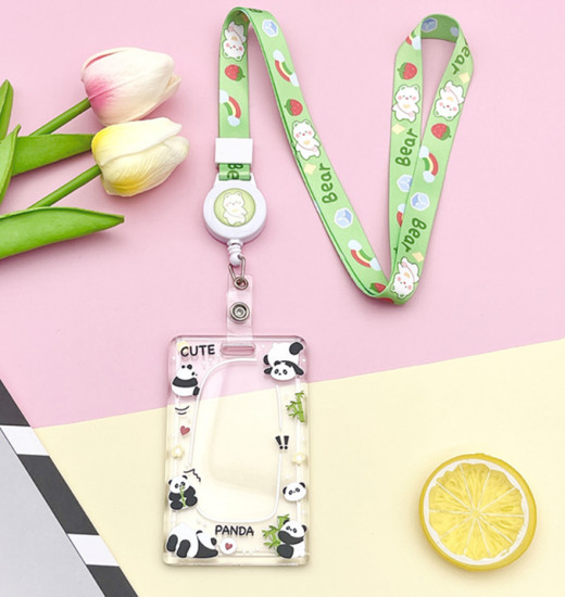 Футляр для карты на ленте «Cute panda»