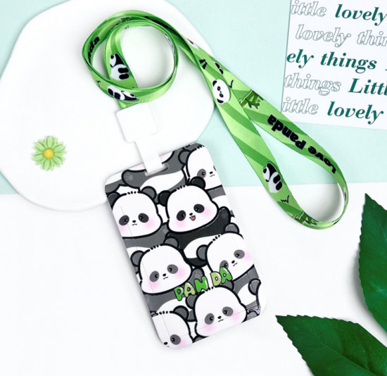 Футляр для карты на ленте «Many panda»