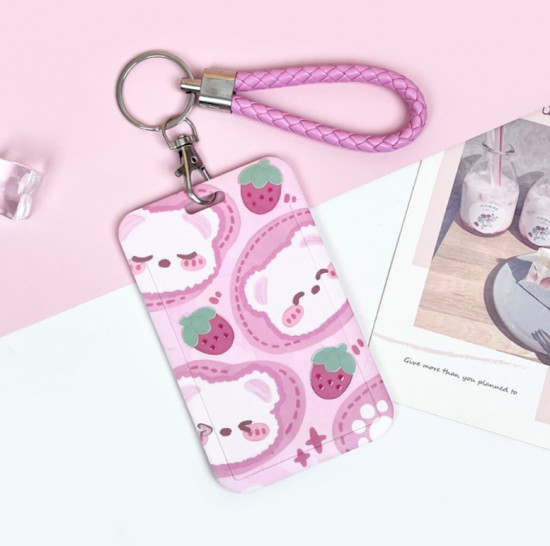 Футляр для карты «Strawberry bear»