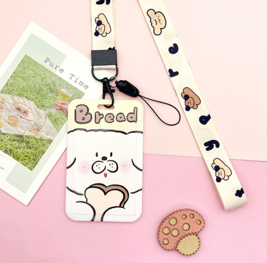 Футляр для карты на ленте «Dog with bread»