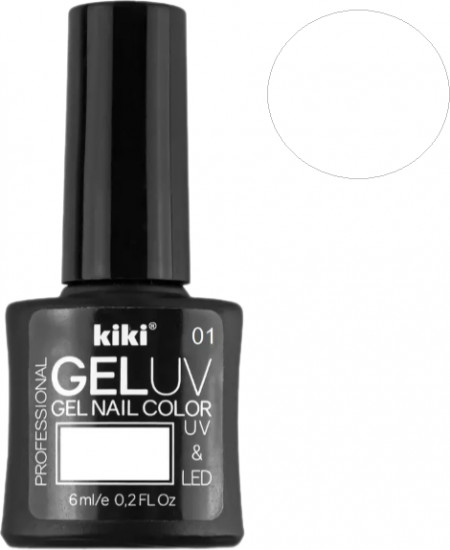 Гель-лак для ногтей «Gel Uv & Led», оттенок 01 Белый