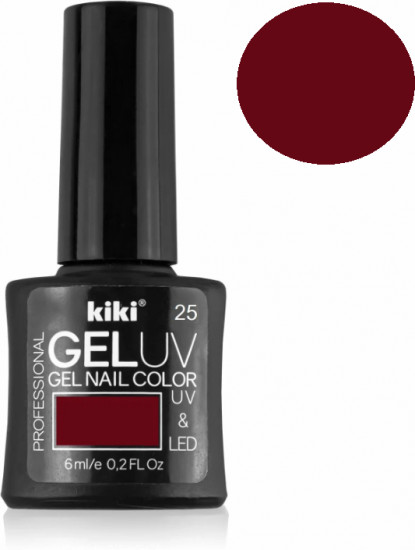 Гель-лак для ногтей «Gel Uv & Led», оттенок 25 Бордовый