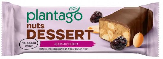 Батончик ореховый «Арахис, изюм»