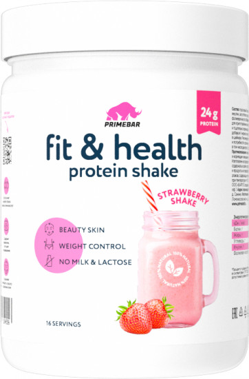 Протеин растительный со вкусом клубничного коктейля «Protein shake»