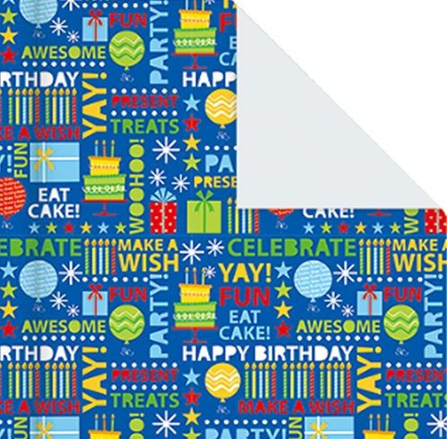 Бумага упаковочная «Birthday Delight»
