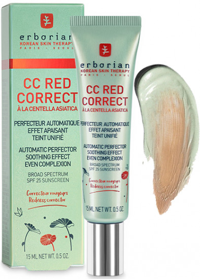 CC-крем для лица корректирующий SPF25 «Red Correct», оттенок Green