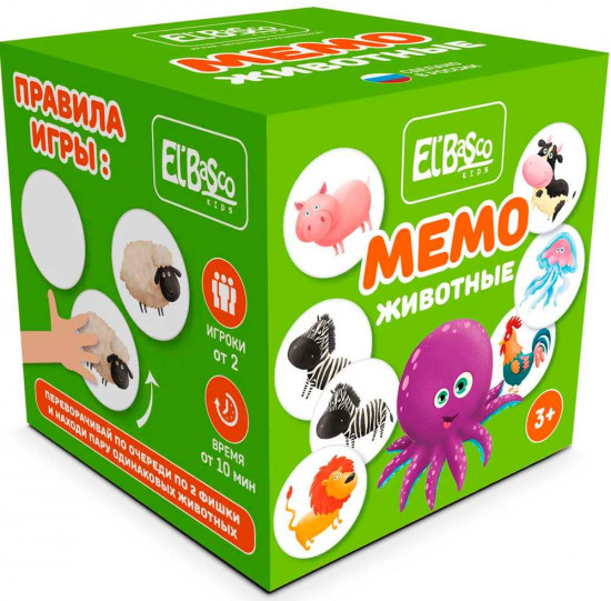 Игра настольная «Мемо. Животные»