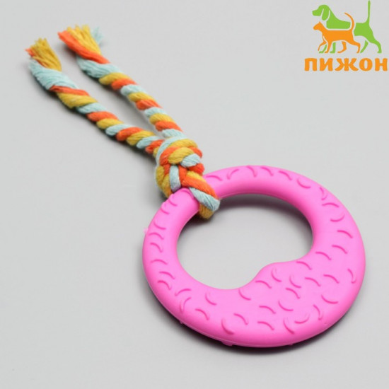 Игрушка жевательная с канатом «Гиря»
