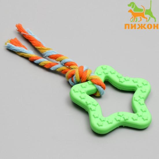 Игрушка жевательная с канатом «Звезда с хвостом»
