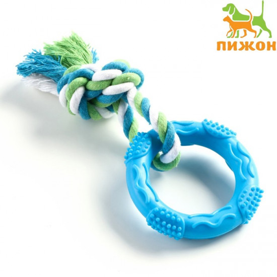 Игрушка жевательная с канатом «Кусочек солнца»