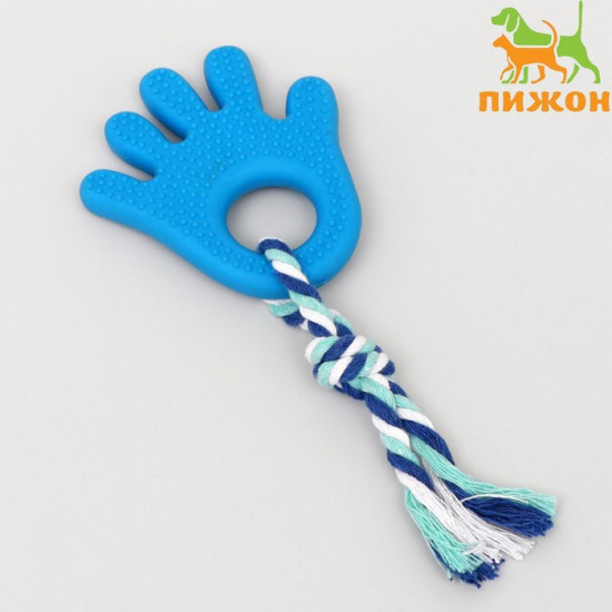 Игрушка для собак жевательная с канатом «Ладошка»