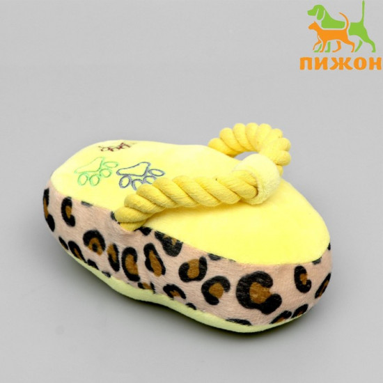 Игрушка для собак «Тапок с канатом»