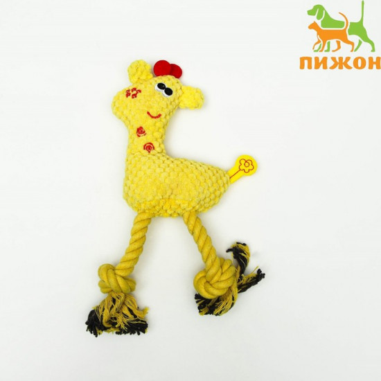 Игрушка для собак «Жираф с канатом»