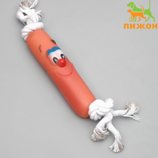 Игрушка для собак на канате «Сосиска»