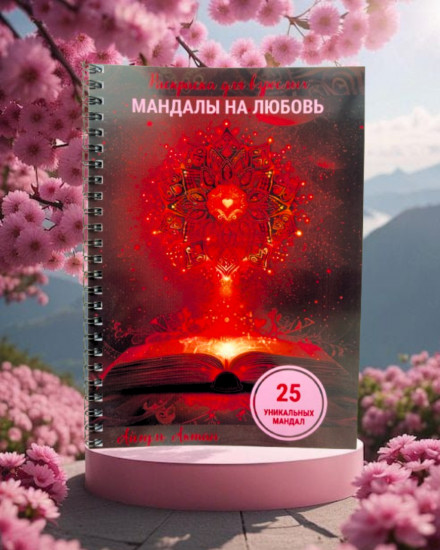 Раскраска «Мандалы на любовь»