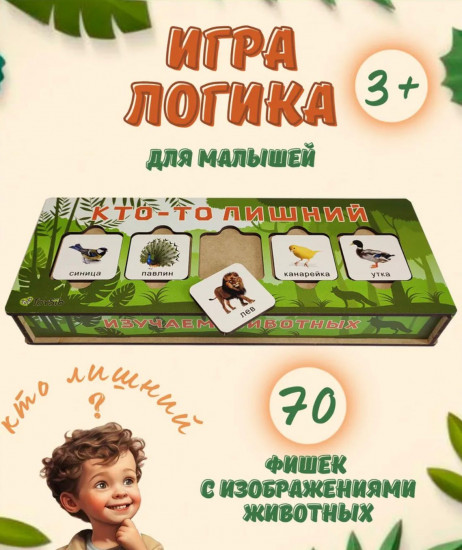 Сортер деревянный «Кто-то лишний»