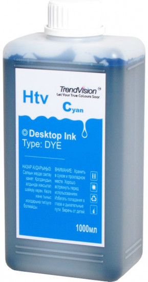 Чернила универсальные TrendVision HP Htv C.1000, цвет голубой