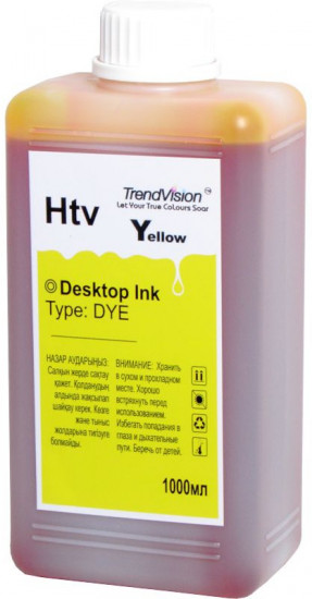 Чернила универсальные TrendVision HP Htv C.1000, цвет желтый