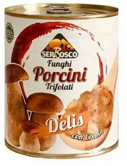 Грибы белые жареные в масле в соусе «Delis»