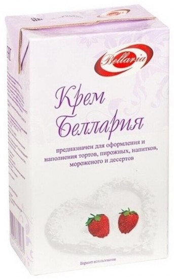 Крем для взбивания на растительных жирах