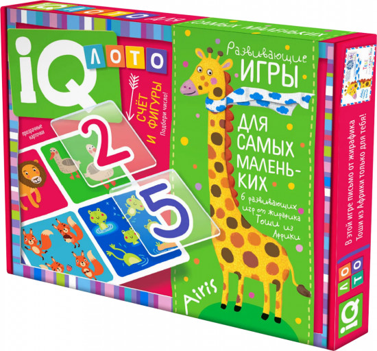 Лото для малышей «Счёт и фигуры. Подбери число»