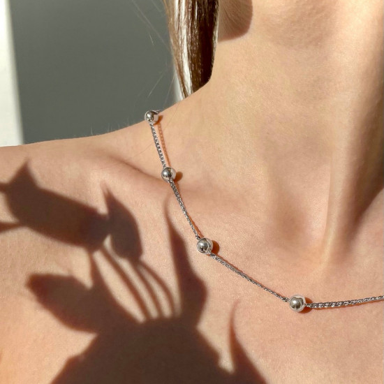 Колье из серебра