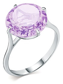 Кольцо из серебра с кварцем