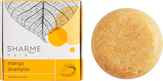 Натуральный твердый шампунь с маслом манго «Mango»