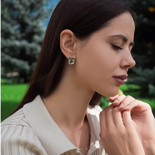 Серьги из серебра